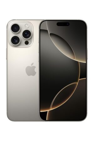 iPhone 16 Pro Max 256 GB: 5G Mobile Phone with Camera Control, 4K 120 fps Dolby Vision and a Huge Leap in Battery Life. Works with AirPods; Natural Titanium